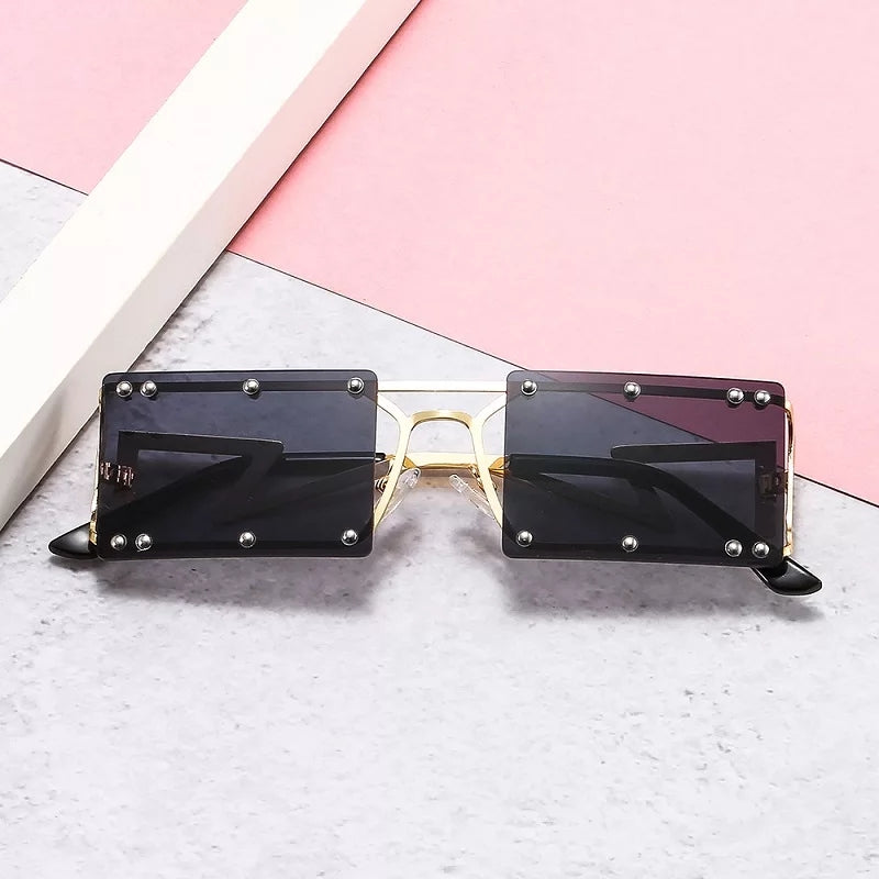 GAFAS DE LUJO RETRO NEGRAS