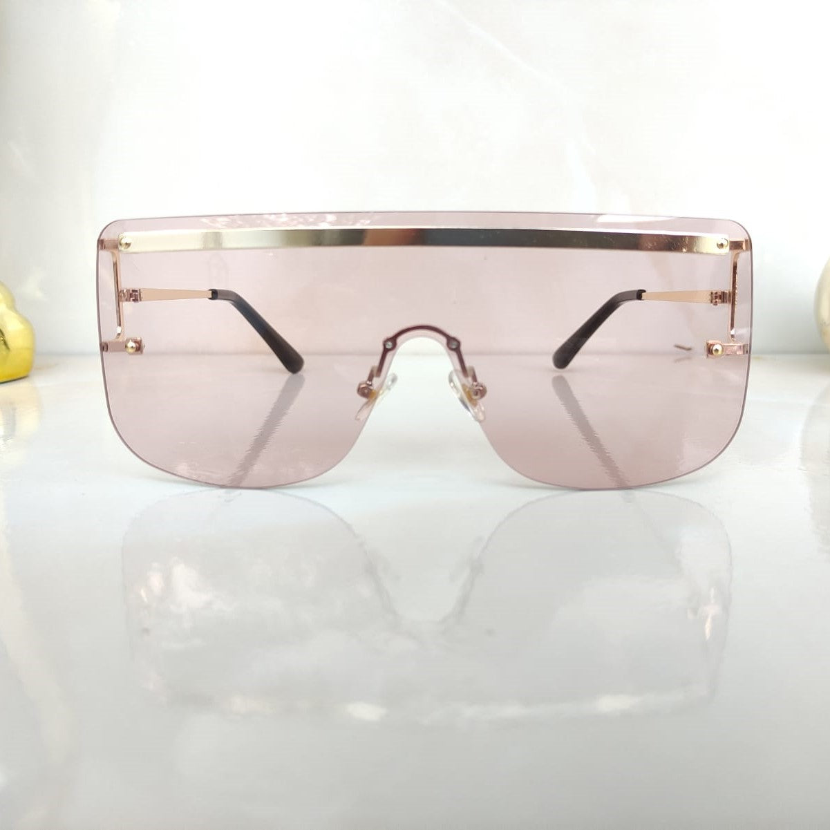 GAFAS DE LUJO CROMADAS ROSA