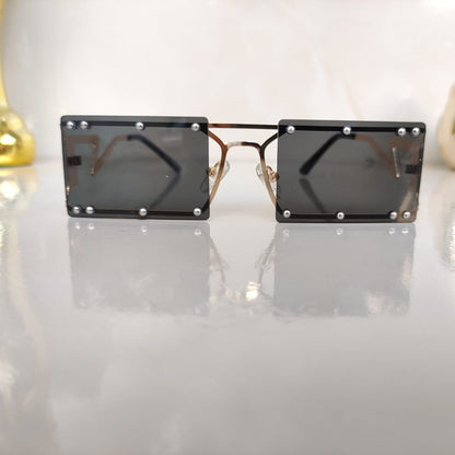 GAFAS DE LUJO RETRO NEGRAS