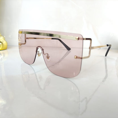 GAFAS DE LUJO CROMADAS ROSA