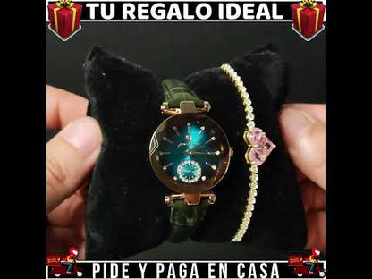 REGALO IDEAL🍀 (RELOJ MAS BRAZALETE CORAZON)💗